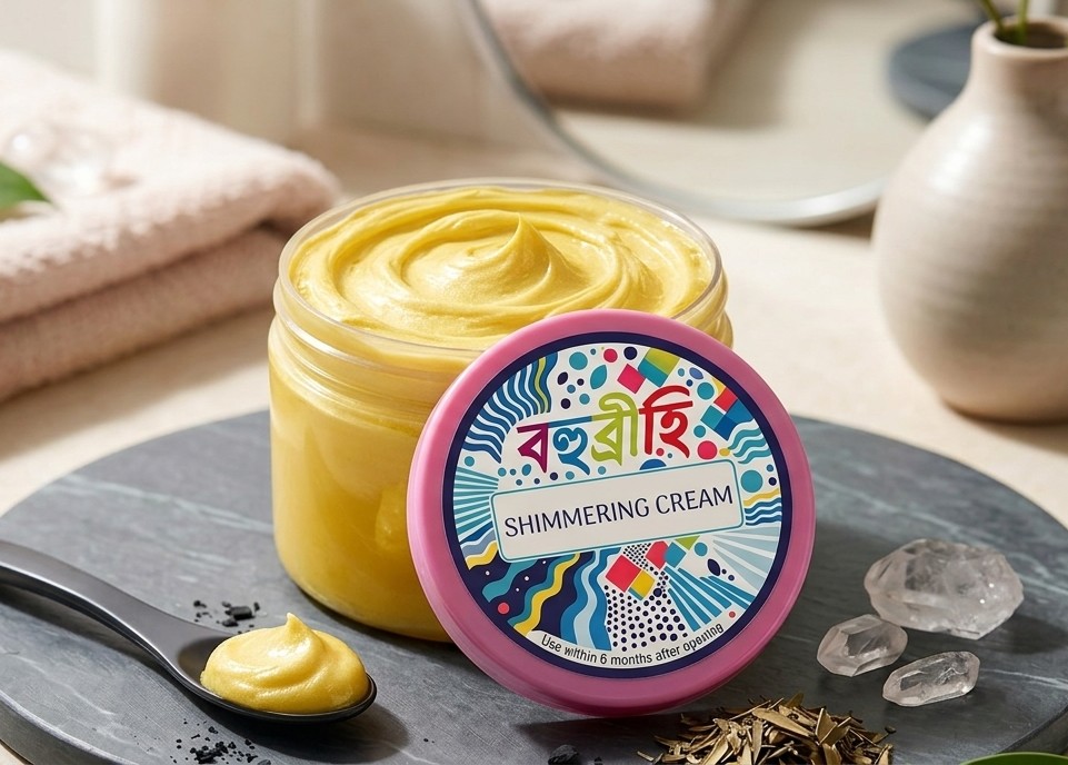 Shimmering cream 